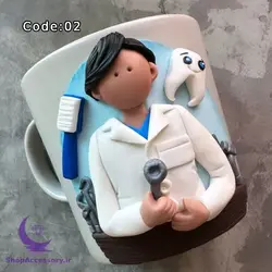 انواع ماگ با طرح دندانپزشک[مرد+زن+ساخت طرح دلخواه]