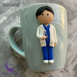 انواع ماگ با طرح دندانپزشک[مرد+زن+ساخت طرح دلخواه]