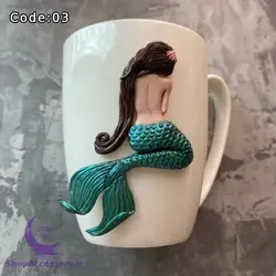 جذاب‌ترین ماگ با طرح پری دریایی[طرح100%دست ساز]