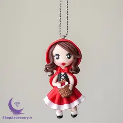 آویز عروسکی شنل قرمزی - شاپ اکسسوری