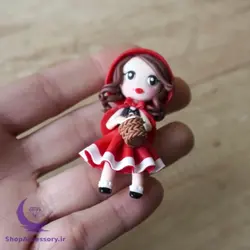 آویز عروسکی شنل قرمزی - شاپ اکسسوری