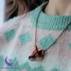 ست گردنبند و انگشتر روباه شاخ ماه - شاپ اکسسوری