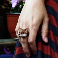 ست گردنبند و انگشتر روباه شاخ ماه - شاپ اکسسوری