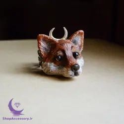 ست گردنبند و انگشتر روباه شاخ ماه - شاپ اکسسوری