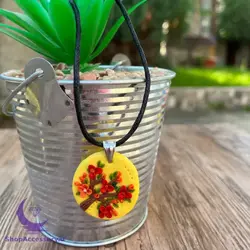 گردنبند دست ساز درخت شکوفه زده - شاپ اکسسوری