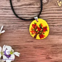 گردنبند دست ساز درخت شکوفه زده - شاپ اکسسوری