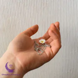 گردنبند دست ساز گل دیزی - شاپ اکسسوری