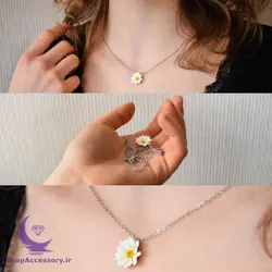 گردنبند دست ساز گل دیزی - شاپ اکسسوری