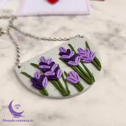 گردنبند مزرعه ای اسطوخودوس گل لوندر - شاپ اکسسوری