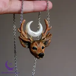 گوزن دست ساز مینیاتوری شاخ ماه - شاپ اکسسوری