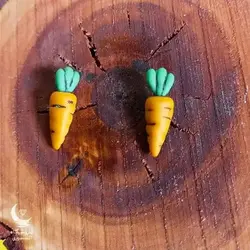 گوشواره فانتزی طرح هویج - شاپ اکسسوری