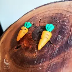 گوشواره فانتزی طرح هویج - شاپ اکسسوری