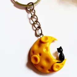 آویز گربه و مهتاب (آویز کیف، گوشی، کوله، کلید، سوئیچ) - شاپ اکسسوری