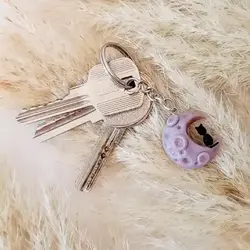 آویز گربه و مهتاب (آویز کیف، گوشی، کوله، کلید، سوئیچ) - شاپ اکسسوری