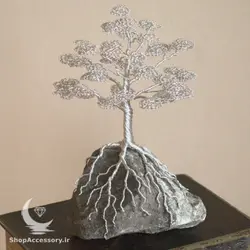 درخت سیمی رنگ نقره ای - شاپ اکسسوری