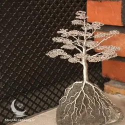 درخت سیمی رنگ نقره ای - شاپ اکسسوری