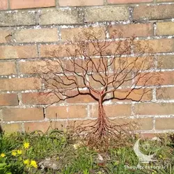 دیوارکوب درخت مسی - شاپ اکسسوری