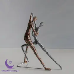مجسمه سیمی زوج رقصنده تانگو - شاپ اکسسوری