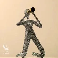 مجسمه مفتولی آدمک دیده بان - شاپ اکسسوری