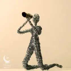 مجسمه مفتولی آدمک دیده بان - شاپ اکسسوری