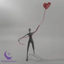 مجسمه مفتولی زوج عاشق - شاپ اکسسوری