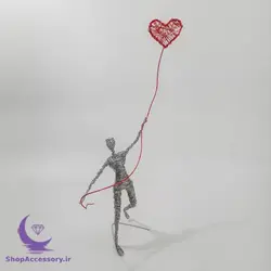 مجسمه مفتولی زوج عاشق - شاپ اکسسوری