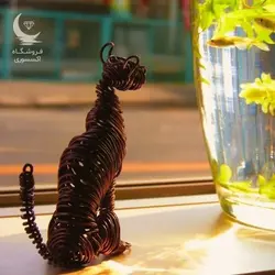 مجسمه مفتولی سگ نشسته - شاپ اکسسوری