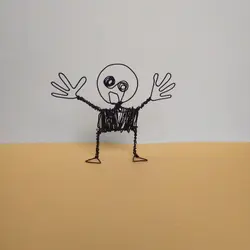 مجسمه مفتولی طرح آدمک - شاپ اکسسوری