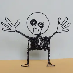 مجسمه مفتولی طرح آدمک - شاپ اکسسوری