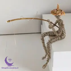 مجسمه مفتولی مرد ماهی گیر - شاپ اکسسوری