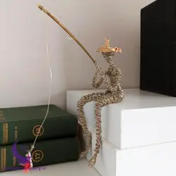 مجسمه مفتولی مرد ماهی گیر - شاپ اکسسوری