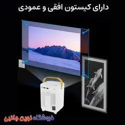 مینی ویدیو پروژکتور کالوس مدل CALUS Z10X Pro 4K Video Projector | Z10X Pro 4K (تک / عمده)