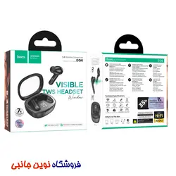 هدفون بلوتوثی ایرپاد هوکو مدل EQ6 SHADOW اصلی ا  HOCO EQ6 Shadow Airpod Original TWS Wireless bluetooth Earphone (تک / عمده )
