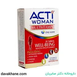 قرص مولتی ویتامین اکتی وومن ابیان فارمد 30 عددی