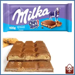 شکلات تخت چیپسی (با مغز کوکی) میلکا - 100 گرمی - فروشگاه فندو