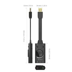 کارت صوتی اکسترنال USB مدل ORICO SC2