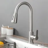 شیر ظرفشویی شاوری وارداتی مشکی و کروم مات