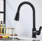 شیر ظرفشویی شاوری وارداتی مشکی و کروم مات