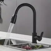 شیر ظرفشویی شاوری وارداتی مشکی و کروم مات