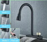 شیر ظرفشویی آبشاری وارداتی طوسی و مشکی