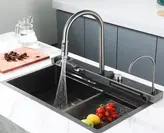 سینک 3 کلید پیانویی آبشاری دودی به همراه گارانتی