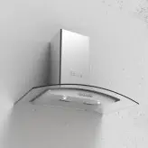 هود شومینه ای 2005 بیمکث استیل و مشکی