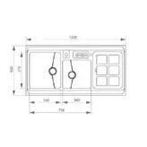 سینک ظرفشویی اخوان مدل NEW-320 روکار