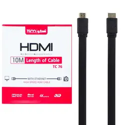 کابل TSCO TC 76 HDMI 4k 10m - فروشگاه اینترنتی توحید رایانه | پخش لوازم جانبی کامپیوتر