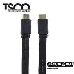 کابل تسکو فلت TSCO HDMI TC-70 3D 4K 1.5m - فروشگاه اینترنتی توحید رایانه | پخش لوازم جانبی کامپیوتر