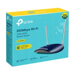 مودم روتر ۲ آنتن TP-LINK TD-W9960 ADSL / VDSL 300Mbps - فروشگاه اینترنتی توحید رایانه | پخش لوازم جانبی کامپیوتر