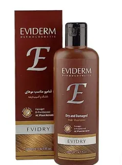 شامپو اویدرم مناسب مو های خشک و آسیب دیده حجم 200 میل - Eviderm Shampoo For Dry and Damage Hair