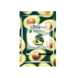 ماسک ورقه ای رایحه آووکادو سیمو(پک ۸ عددی)  seomou Avocado facial mask 8x