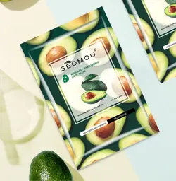 ماسک ورقه ای رایحه آووکادو سیمو(پک ۸ عددی)  seomou Avocado facial mask 8x