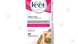 نوار موبر ویت مدل 01 بسته 20 عددی - Veet Full Body Wax Strips
